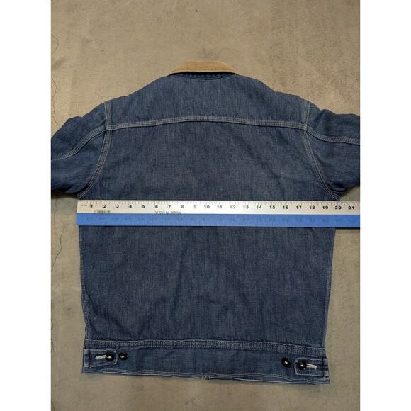 VTG 60-70 Lee Denim Jean Jacket 91B 36R Quilted Teardrop Talon Custom Honeycomb - Picture 14 of 16